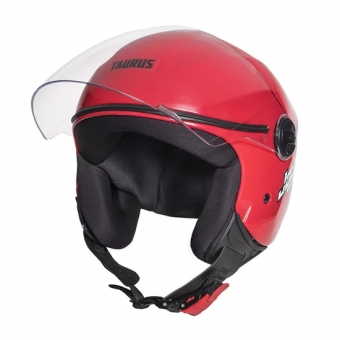 Capacete Taurus Aberto Joy 23 -  Vermelho