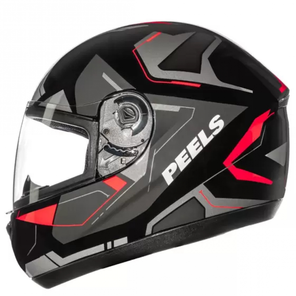 Capacete Peels Fechado  Spike Lup - Preto / Vermelho