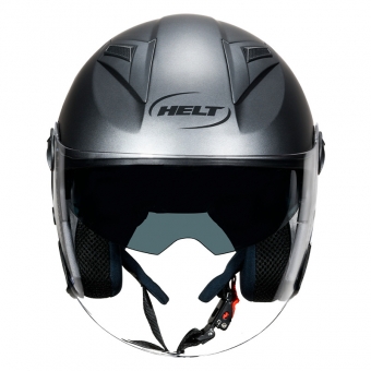 Capacete Helt  Aberto Com Óculos Solar Interno Citylight  - Titanium