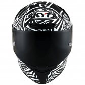 Capacete  Kyt Fechado Tt Course Espargaro Winter Test 2020 Replica - Preto / Branco