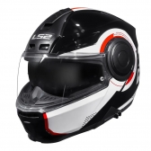 Capacete Ls2 Articulado Com Óculos Solar Interno Scope Arch -  Branco/Vermelho