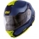 Capacete Givi Articulado Com Óculos Solar Interno X21 Spirit  - Azul Fosco/ Azul Claro/ Amarelo