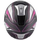 Capacete Givi Articulado Com Óculos Solar Interno X21 Shiver - TITANIUM / PRATA / ROSA FOSCO