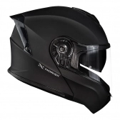 Capacete Norisk Articulado Com Óculos Solar Interno Motion  -  Preto Fosco