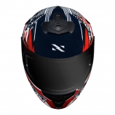 Capacete Norisk Fechado Lap Usa  - Branco / Azul