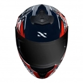 Capacete Norisk Fechado Lap Usa  - Branco / Azul