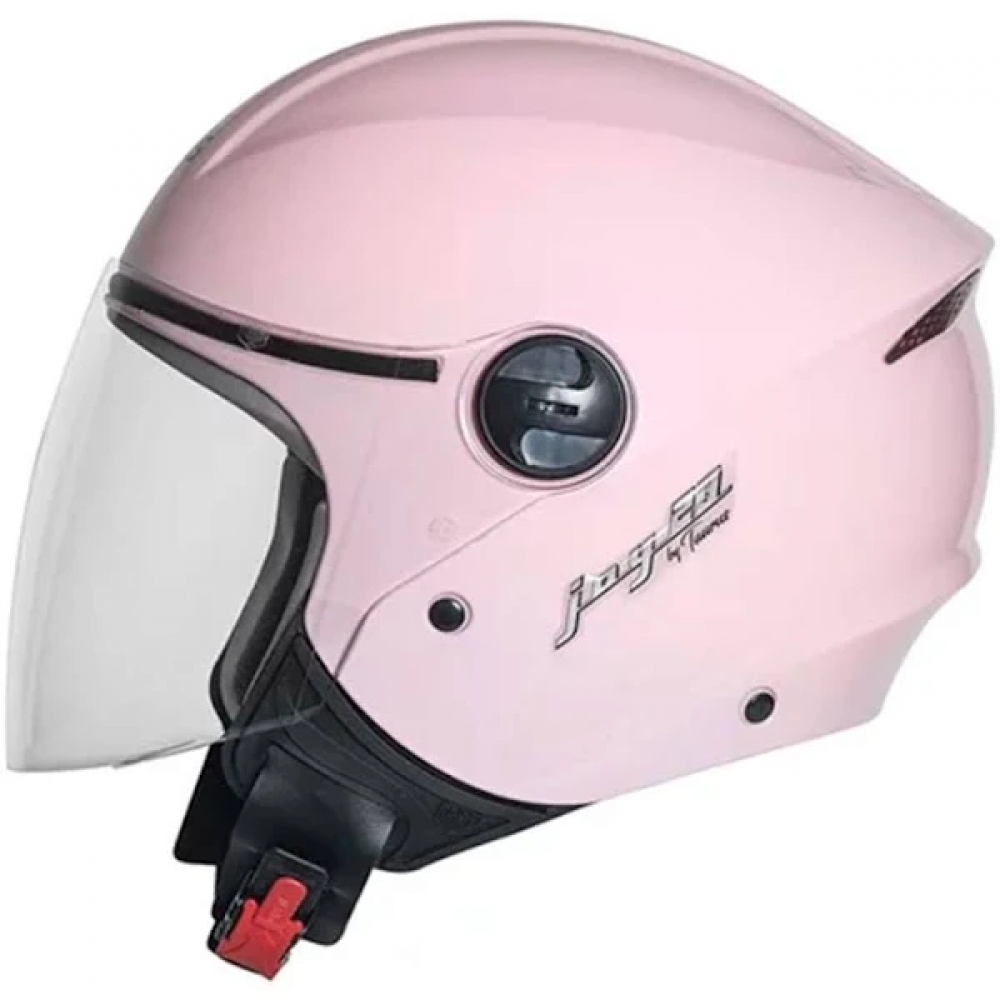 Capacete Taurus  Aberto Joy 23 By Forração De Couro - Rosa