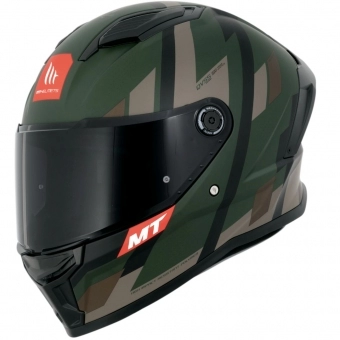 Capacete Mt Fechado Capacete Mt Stinger 2 Register D16 - Verde Militar Fosco