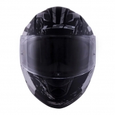 Capacete Ls2 Fechado Com Óculos Solar Interno Stream Hunter  - Preto / Cinza