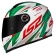 Capacete Ls2 Fechado  Classic Draze -  Branco / Verde / Vermelho