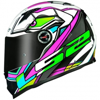 Capacete Ls2 Fechado  Classic Ff358 Xdron - Rosa