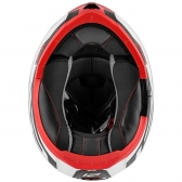 Capacete Givi  Articulado Com Óculos Solar Interno X21 Spirit Brilhoso - Branco/ Preto/ Vermelho