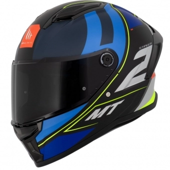 Capacete Mt Fechado Capacete Mt Stinger 2 Poun B6 - Azul Fosco