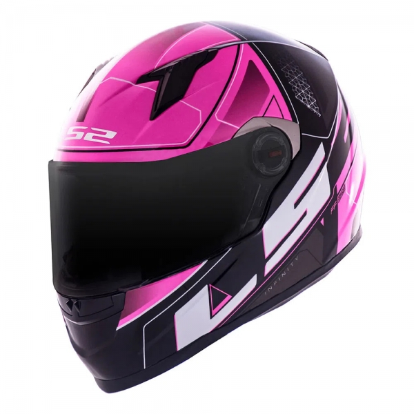 Capacete Ls2 Fechado Classic Ff358 Ultra - Rosa