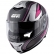 Capacete Givi Articulado Com Óculos Solar Interno X21 Shiver - TITANIUM / PRATA / ROSA FOSCO