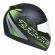 Capacete Taurus Articulado Zarref Neon - Preto Fosco/ Verde