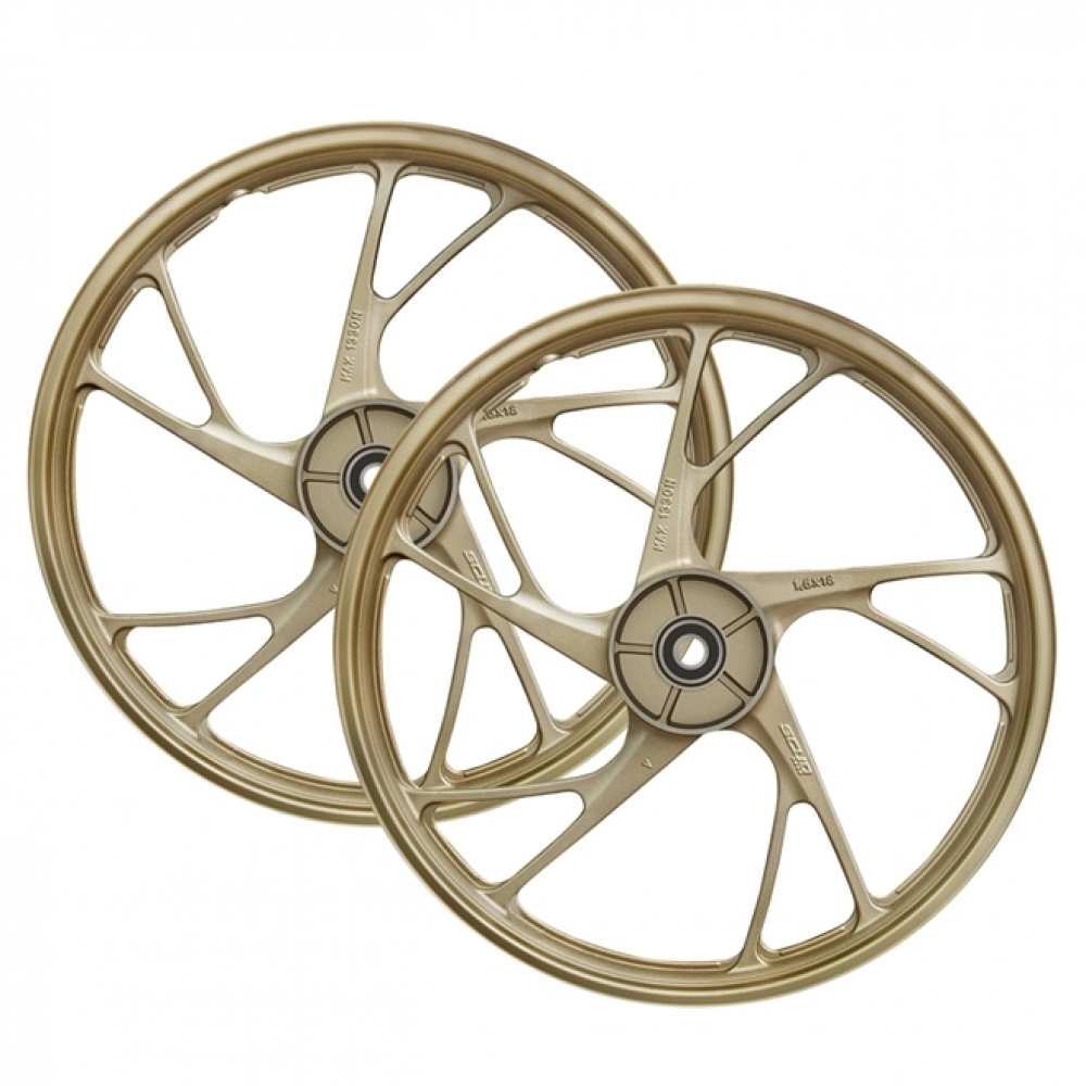 Roda Liga Leve Mod 160 EX 5P Titan Fan 150 KS/ES 04/13 - Scud - Dourada