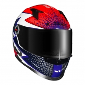 Capacete Ls2 Fechado Classic Ff358 Speedy - Roxo / Laranja