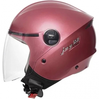 Capacete Taurus  Aberto Joy23 By II - Forração de couro na lateral Interna - Rosa