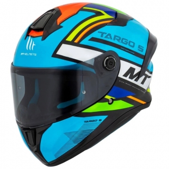 Capacete Mt Fechado Targo S Torvi A17  - Azul