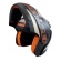 Capacete Taurus Articulado Zarref New Neon – Preto Fosco / Laranja