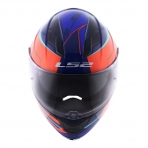 Capacete Ls2 Fechado Ff320 Stream Ixel – Laranja / Azul