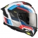 Capacete Mt Atom 2 Articulado Com Óculos Solar Interno Bast A0 Perolizado Branco / Azul / Vermelho