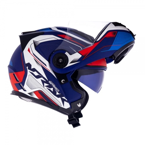 Capacete Norisk Articulado  Route Ff345 Speedmax – Azul Fosco/Branco