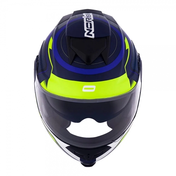 Capacete Norisk Articulado  Route Ff345 Speedmax – Azul Fosco/ Amarelo