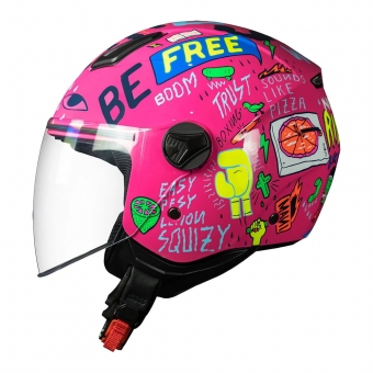 Capacete Norisk Aberto Orion Free - Rosa