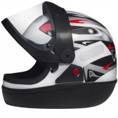 Capacete Taurus Fechado San Marino Grafic  - Branco