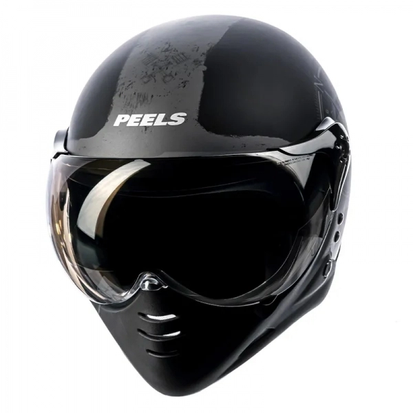 Capacete Peels Aberto F-21 North Queixeira Modular – Preto Fosco / Grafite