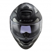 Capacete Ls2 Fechado Com Óculos Solar Interno Ff800 Storm Faster -  Preto / Grafite / Cinza