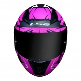 Capacete Ls2 Fechado Ff353 Rapid Cromo - Rosa