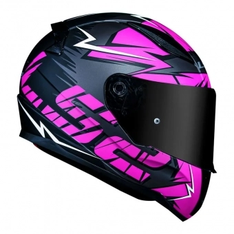 Capacete Ls2 Fechado Ff353 Rapid Cromo - Rosa