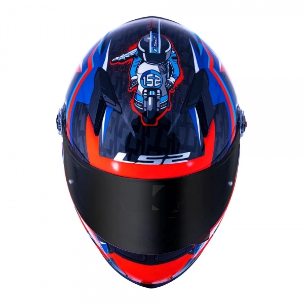 Capacete  Ls2 Fechado Classic Ff358 Veloxer - Laranja