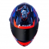 Capacete  Ls2 Fechado Classic Ff358 Veloxer - Laranja