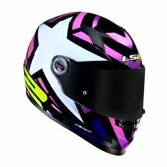 Capacete Ls2 Fechado Classic Ff358 Starwar - Rosa