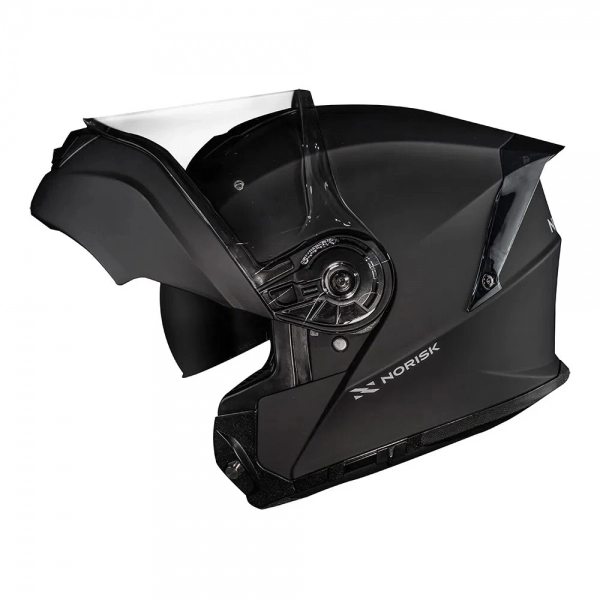 Capacete Norisk Articulado Com Óculos Solar Interno Motion  -  Preto Fosco