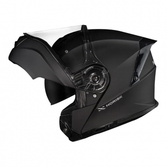 Capacete Norisk Articulado Com Óculos Solar Interno Motion  -  Preto Fosco