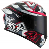 Capacete  Kyt Fechado Tt Course Espargaro   - Fúcsia
