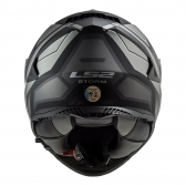 Capacete Ls2 Fechado Com Óculos Solar Interno Ff800 Storm Faster -  Preto / Grafite / Cinza