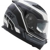 Capacete Givi 50.5 Soul Fechado Com Óculos Solar Interno - Branco/ Preto/ Cinza