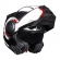 Capacete Ls2 Articulado Com Óculos Solar Interno Scope Arch -  Branco/Vermelho