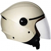 Capacete Taurus  Aberto Joy 23 By Forração De Couro - Bege