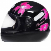 Capacete Taurus Fechado Fórmula 1r Femme - Preto / Rosa