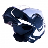 Capacete Ls2 Articulado Com Óculos Solar Interno Scope Arch -  Branco
