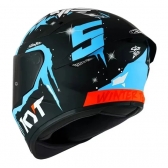 Capacete Kyt Fechado Tt Course Jaume Masia Winter Test - Preto / Azul