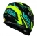 Capacete Ls2 Fechado  Classic Draze -  Preto / Amarelo / Verde