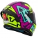 Capacete Mt Fechado Capacete Mt Stinger 2 Meld C8 - Rosa / Azul Tifany / Amarelo